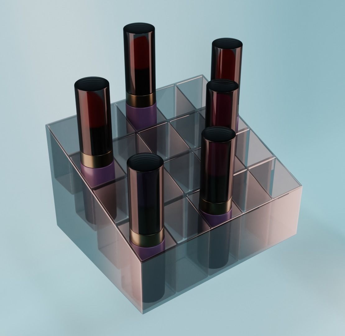 Lipsticks lipstick dispenser 3D model CGTrader