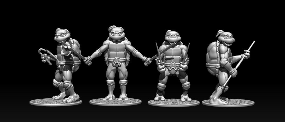 Teenage Mutant Ninja Turtles Stl For Printing 3D Model CGTrader