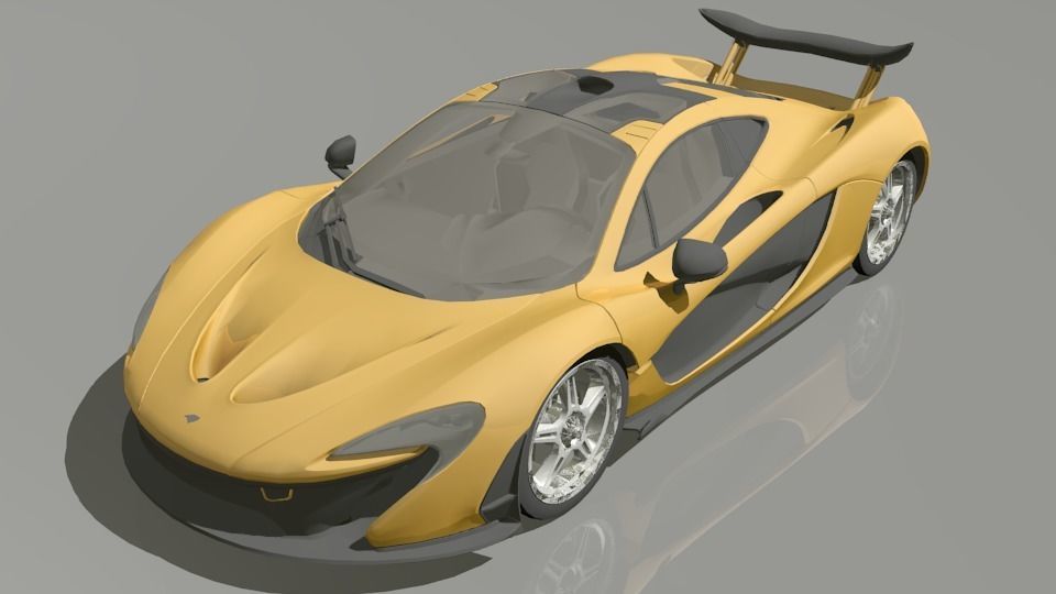 Mclaren P1 3d Asset Cgtrader