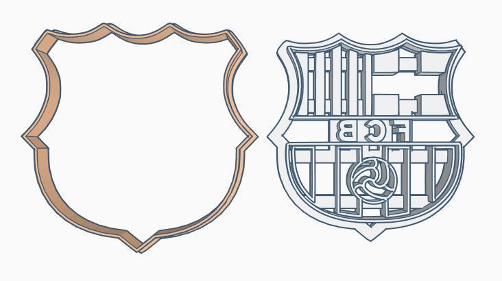 FCB Barcelona shield Cookie Cutter Set