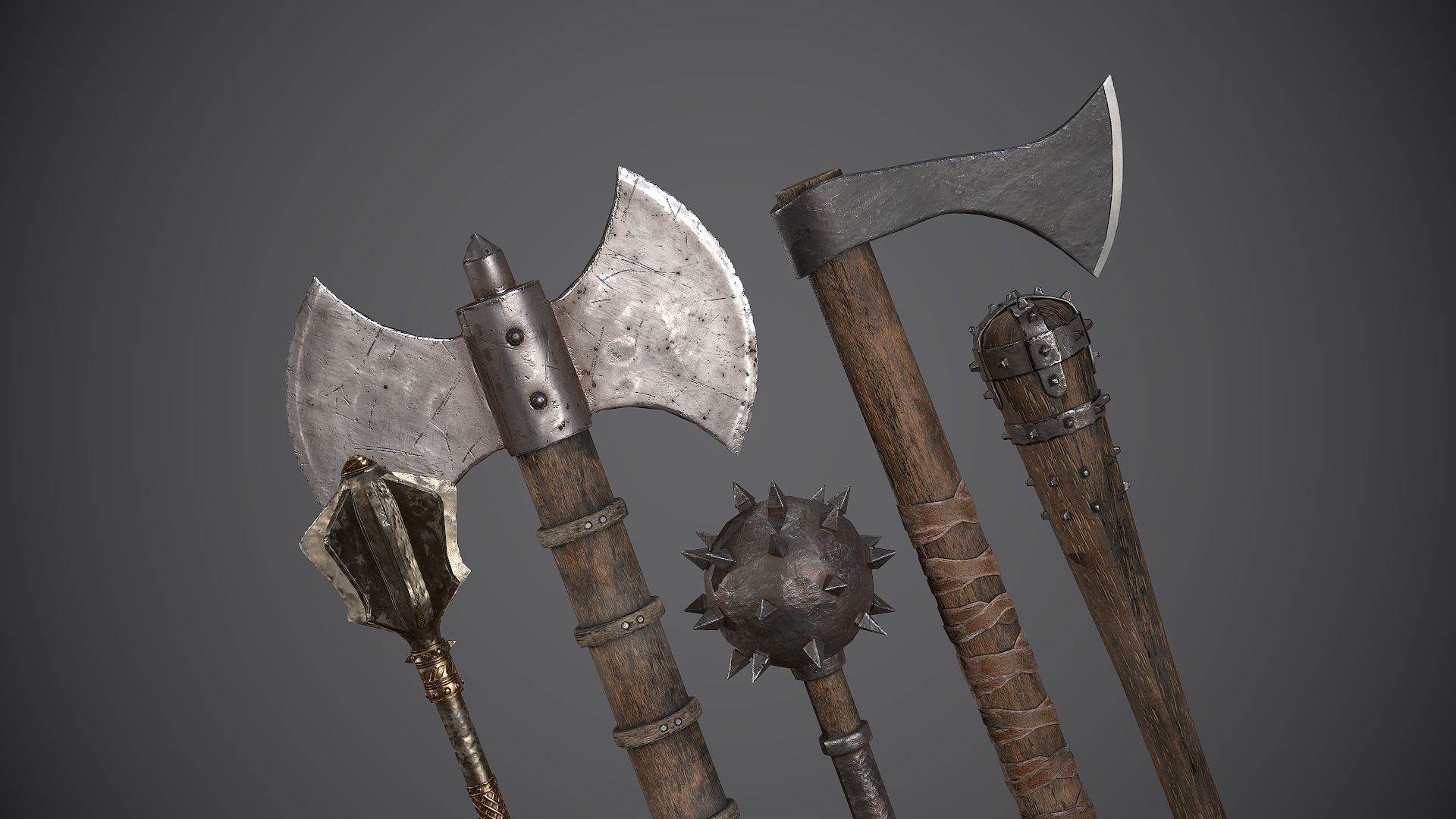 Medieval Axes and Clubs