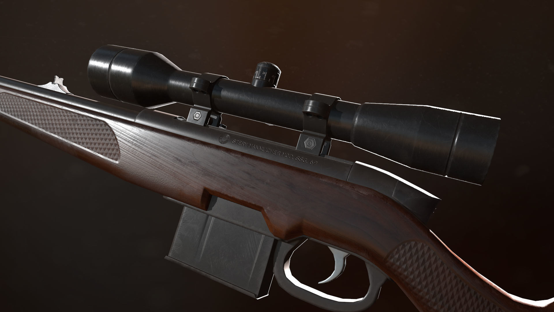 3D model SSG 69 Sniper Rifle VR / AR / low-poly rigged | CGTrader