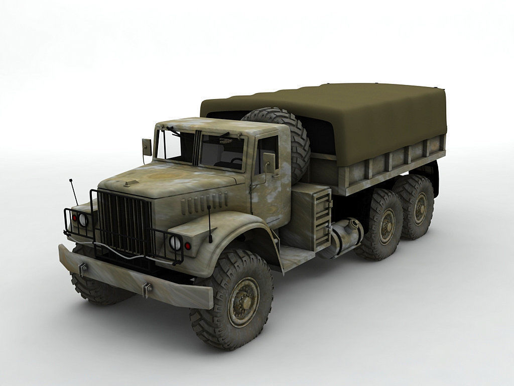 Military Offroad Truck Kraz 255b