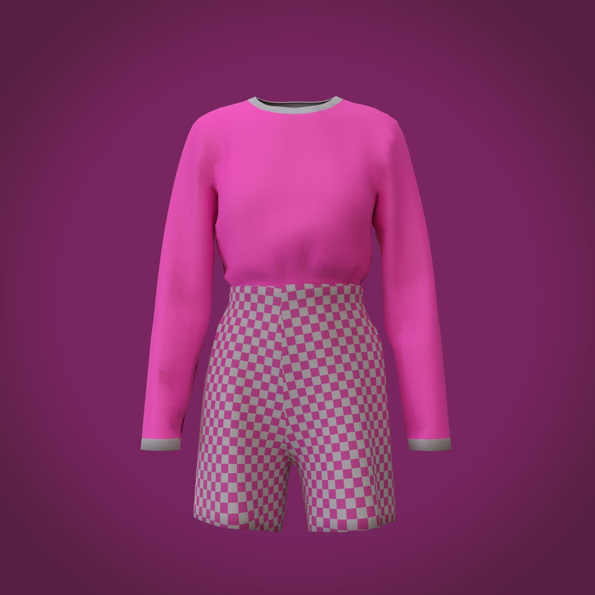 shirt and pants - checkered shorts and t-shirt