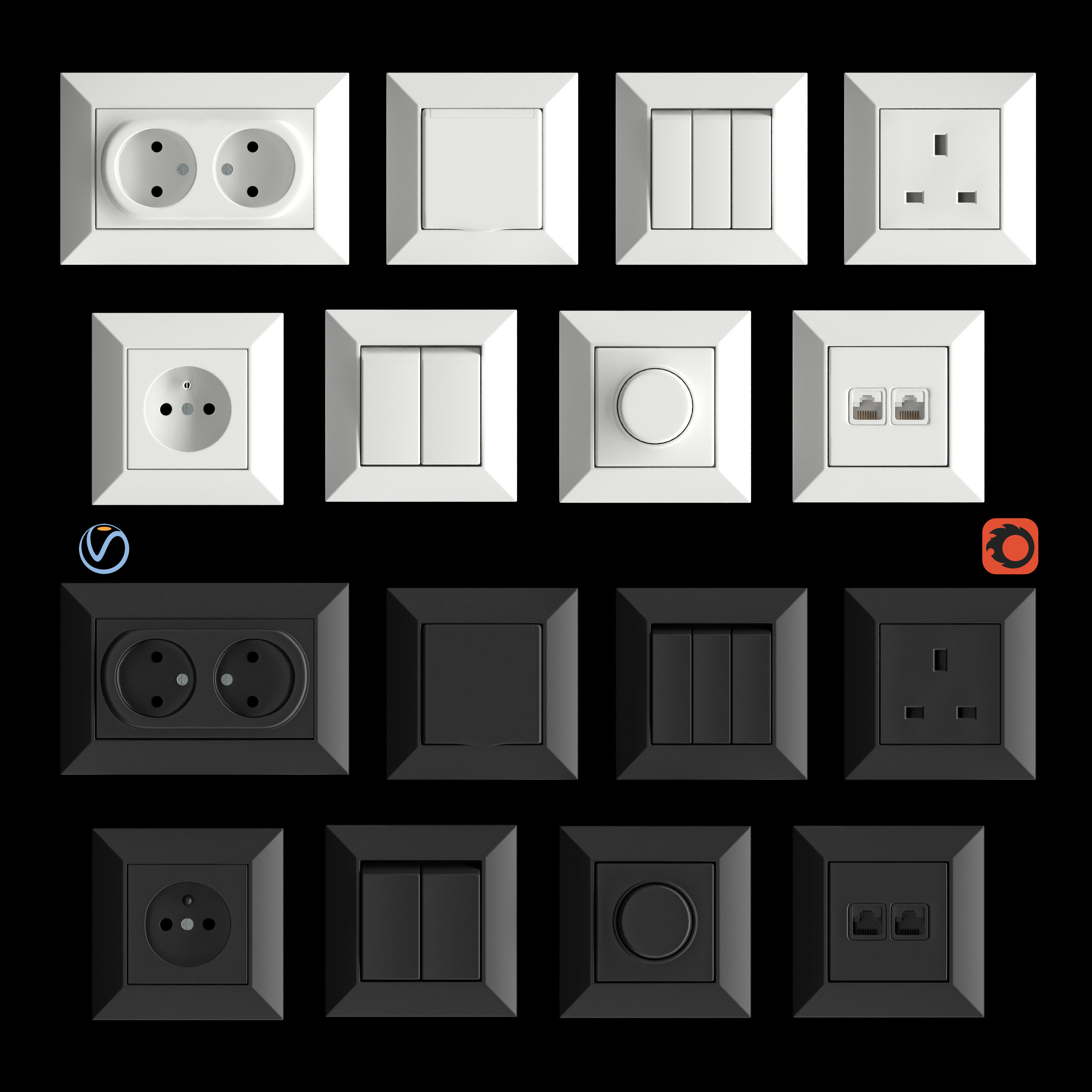 Songri SEU3 Switches 3D model