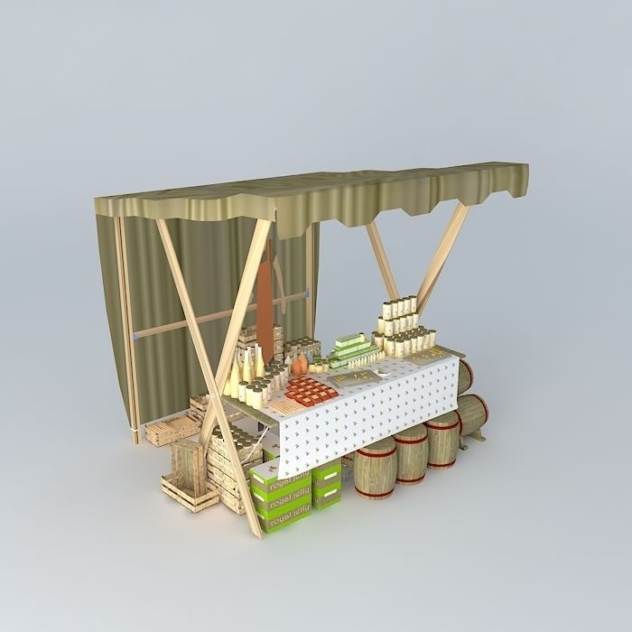 Market Stall Free 3D model