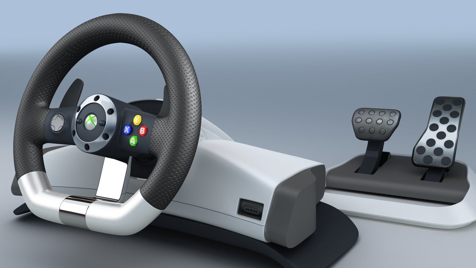 3D model TKs Microsoft XBox 360 Racing Wheel VR / AR / lowpoly CGTrader