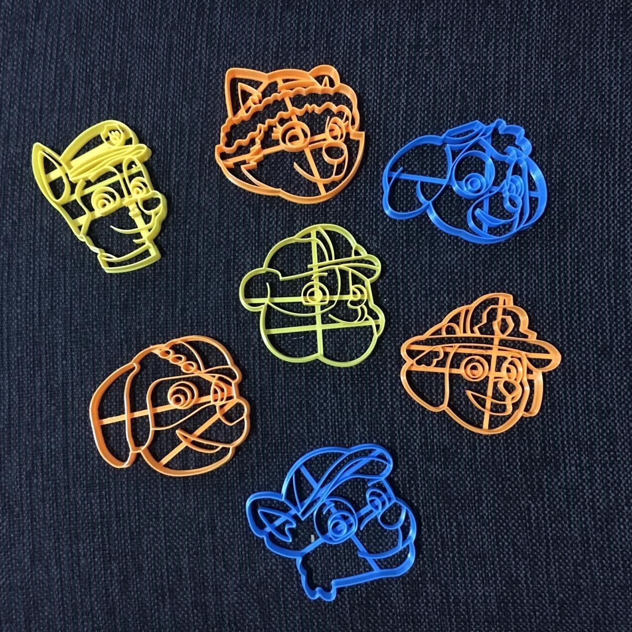 Paw Patrol Cokkie Cutter x 7