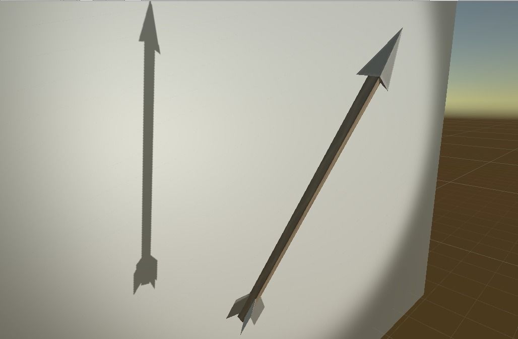 Simple arrow model Free low-poly  3D model