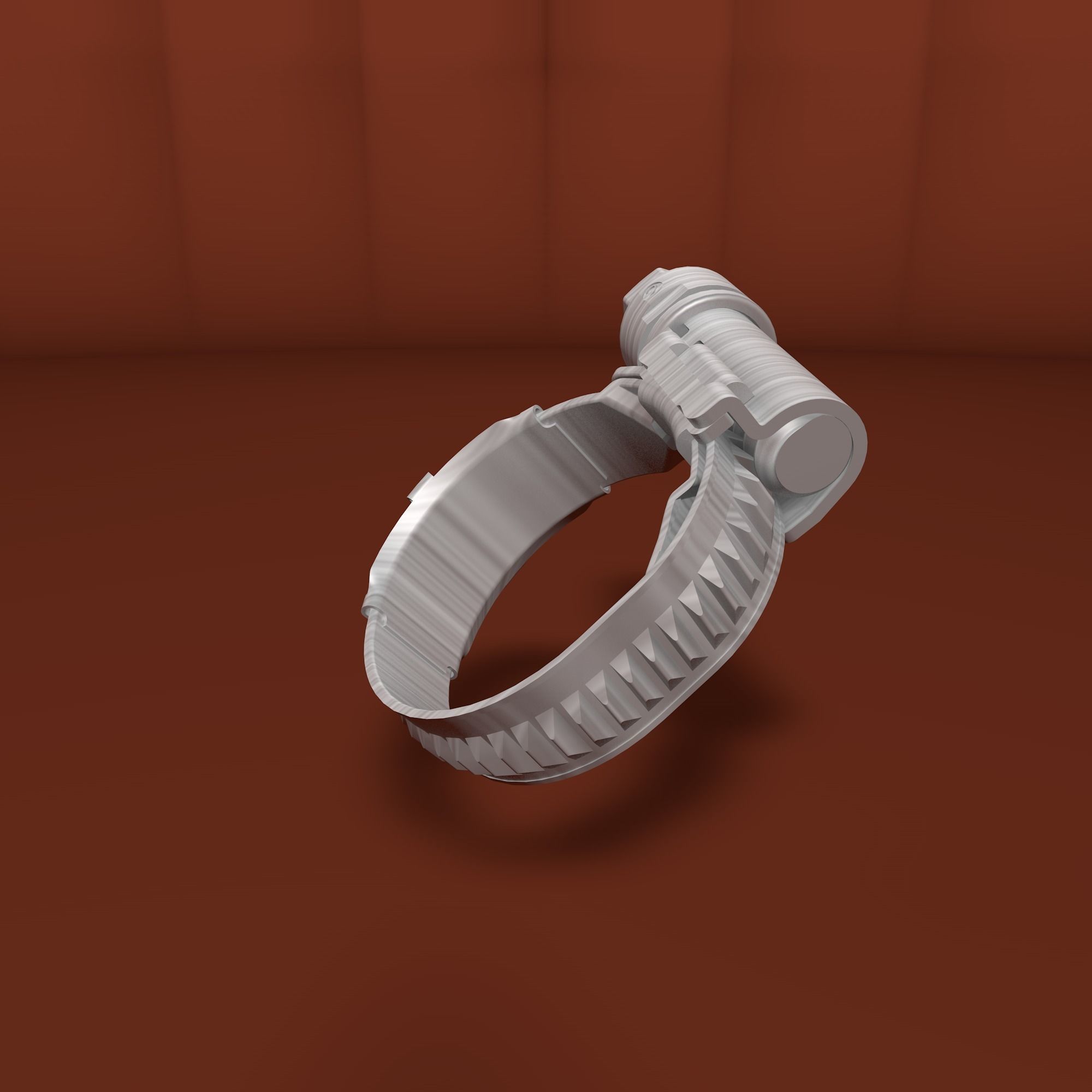 3D model Worm drive clamp CGTrader