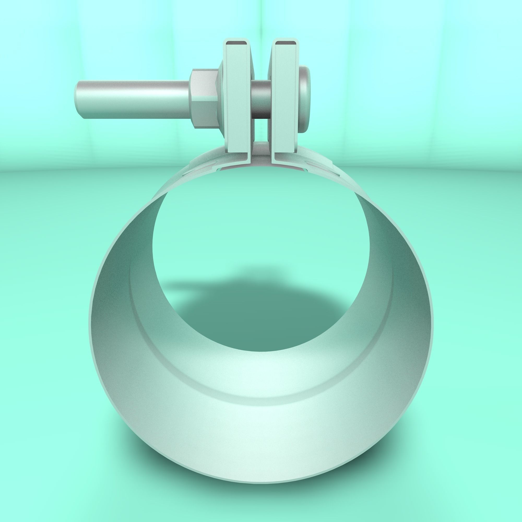Tube clamp and adapter 3D model CGTrader