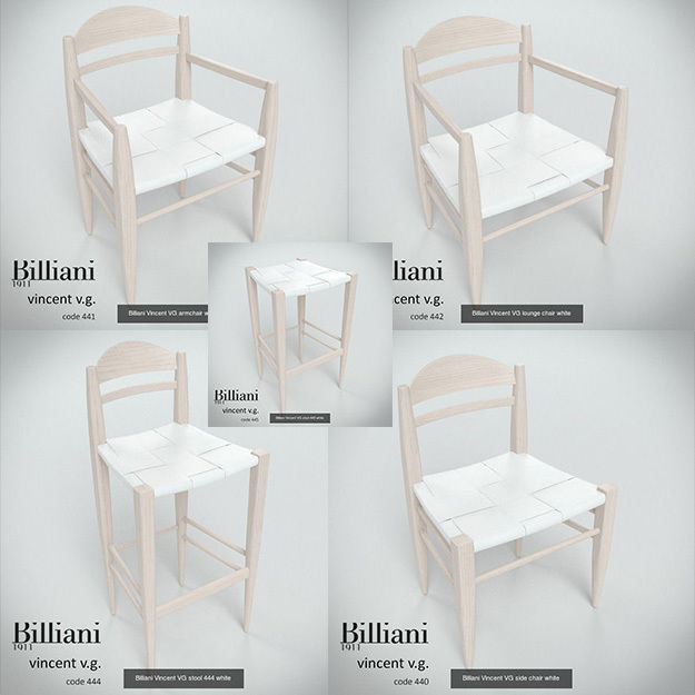 5 model pack - Billiani Vincent VG white leather