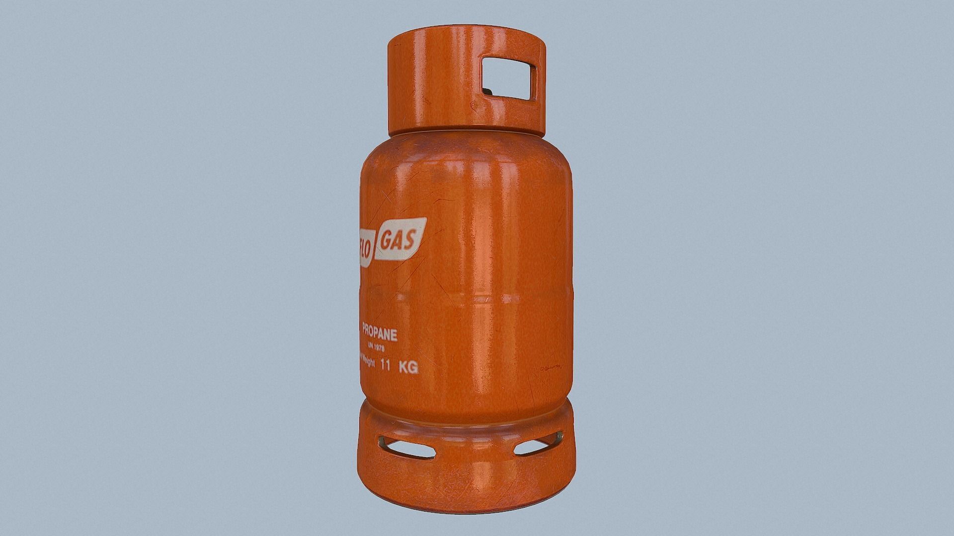 3D model Gas Cylinder Orange VR / AR / lowpoly CGTrader