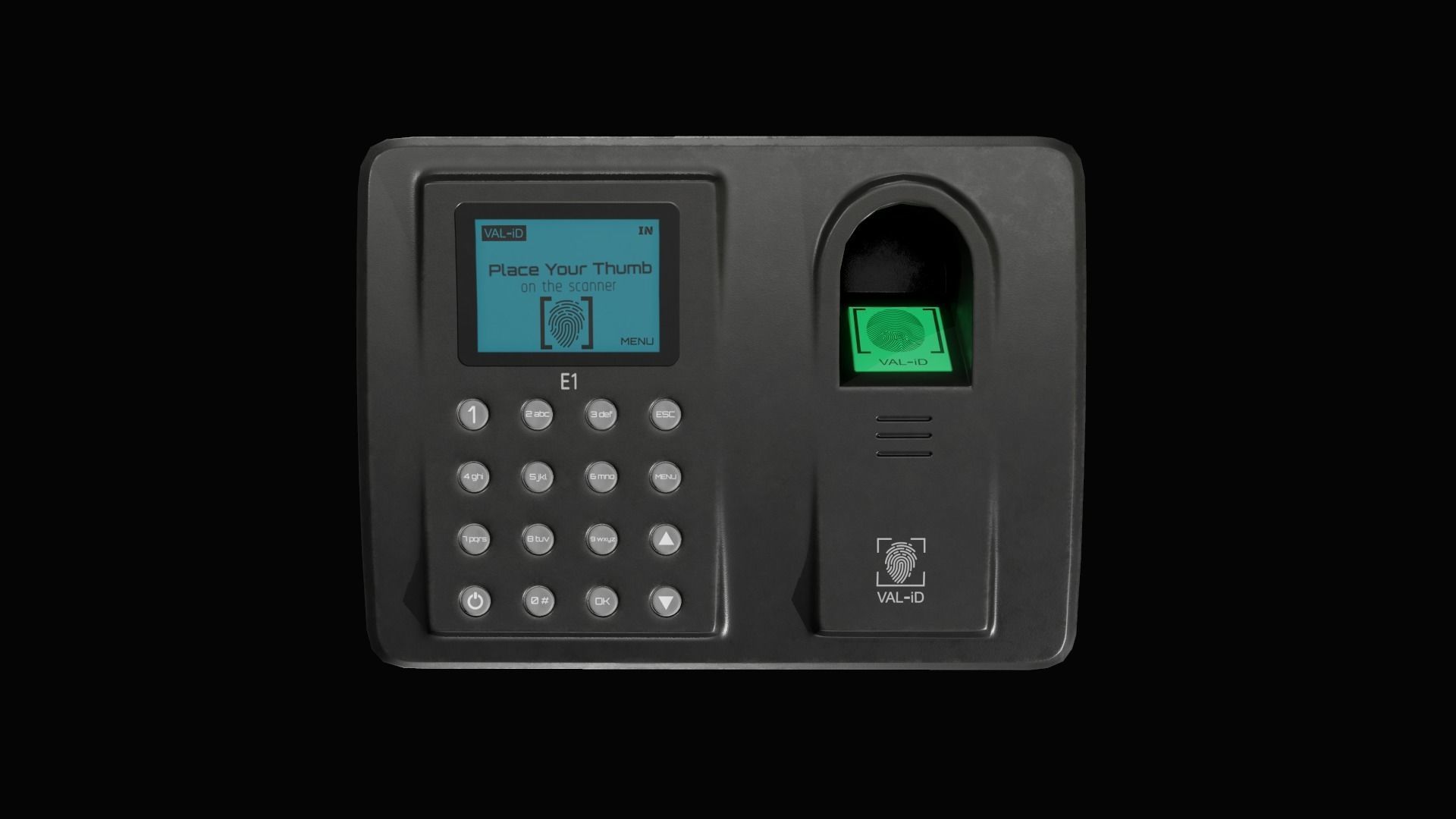 3D model BHE Fingerprint Door Security Scanner PBR Game Ready VR