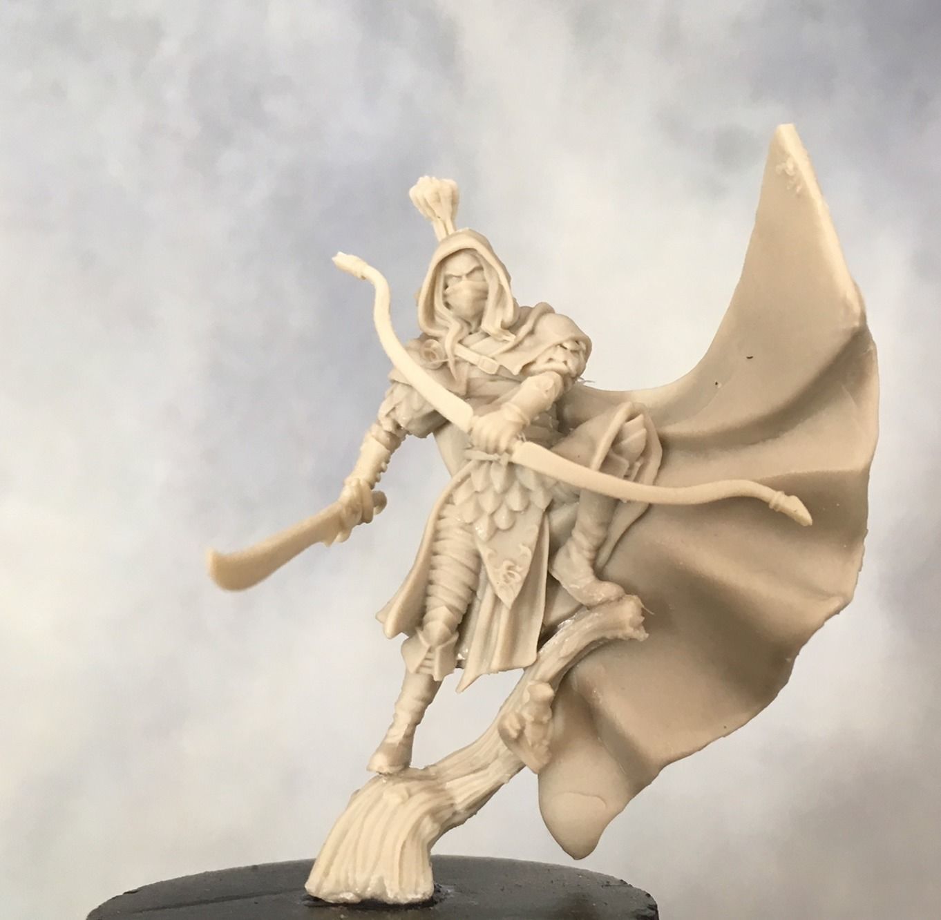 3D print model Wood Elf ranger 35mm scale tabletop