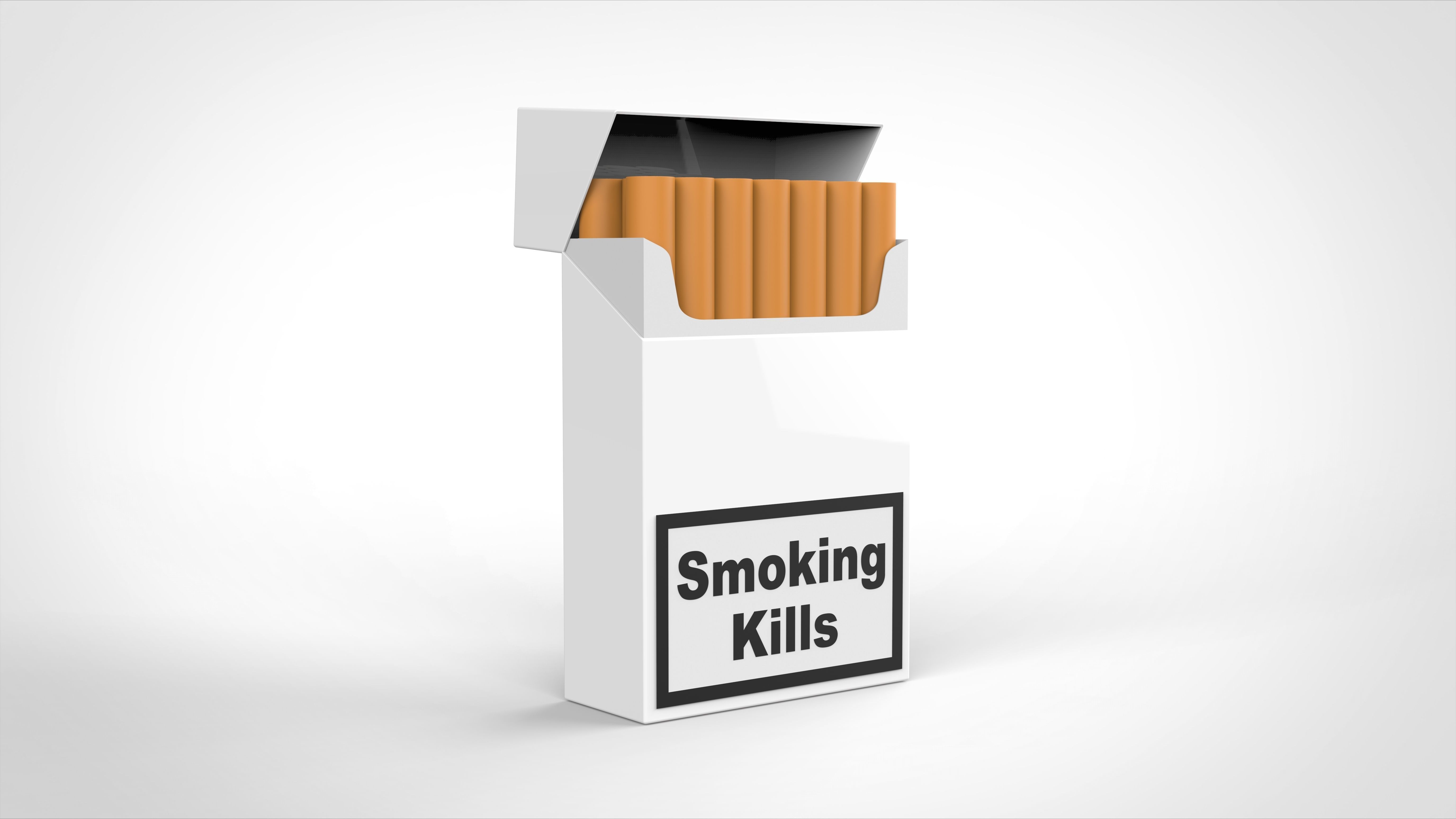 tobacco smoking kills cigarette box 3D model CGTrader