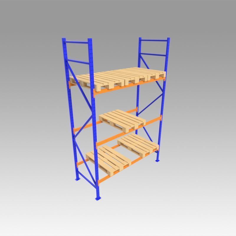 Shelves with Euro pallet