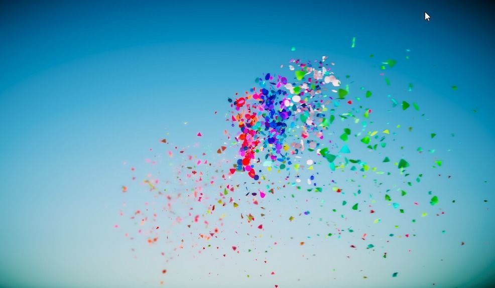 Confetti particles FX 3D model CGTrader