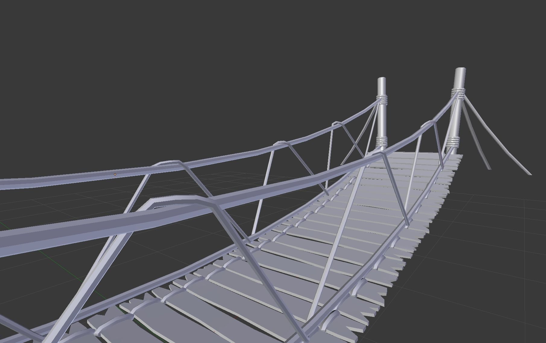 3D model Rope bridge VR / AR / low-poly | CGTrader