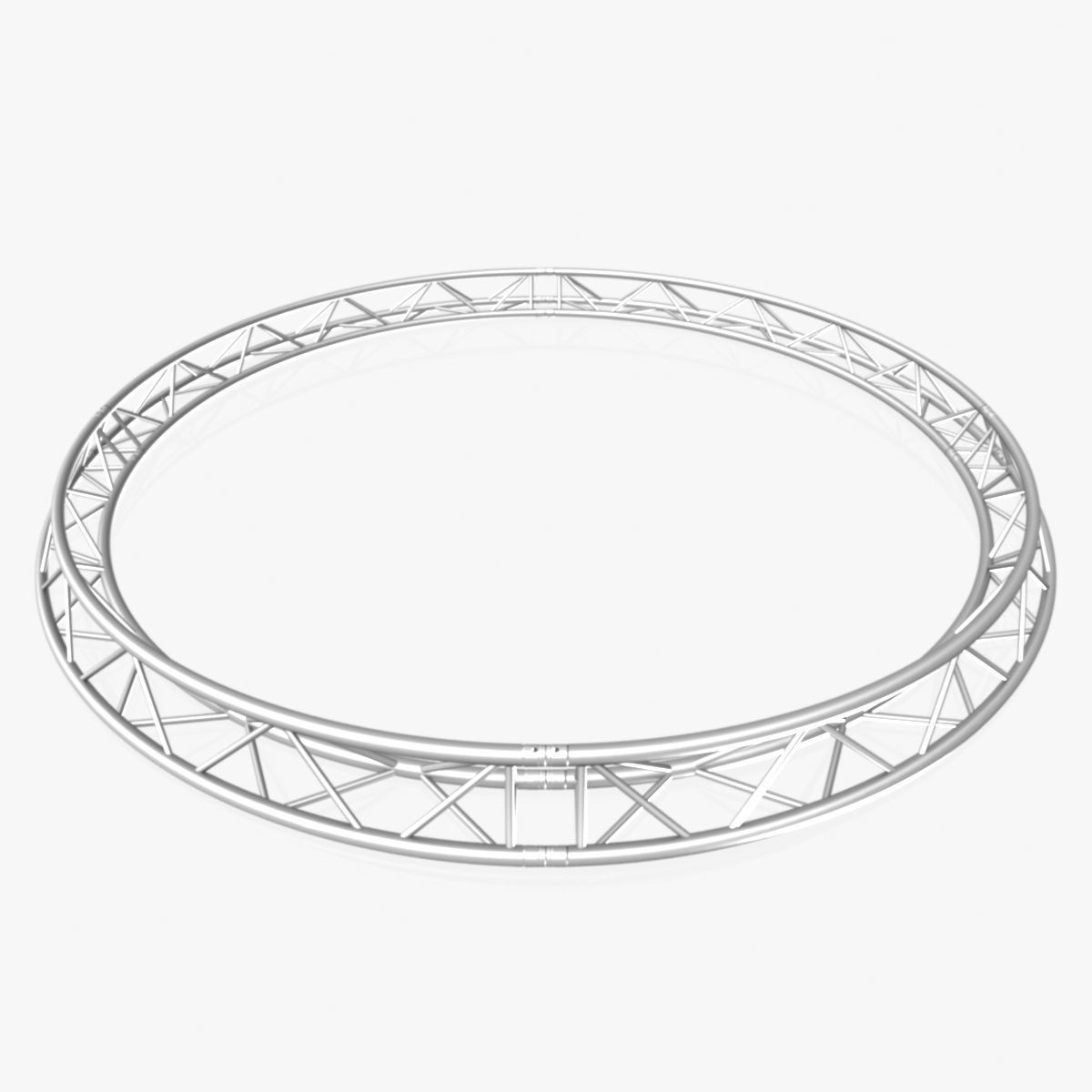 Circle Triangular Truss Full diameter 400cm 3D model