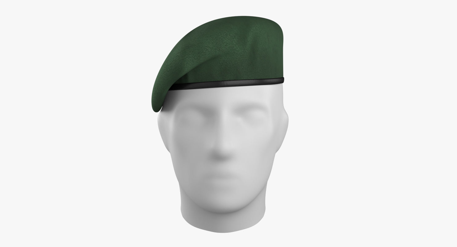 Commando Beret Low-poly  3D model