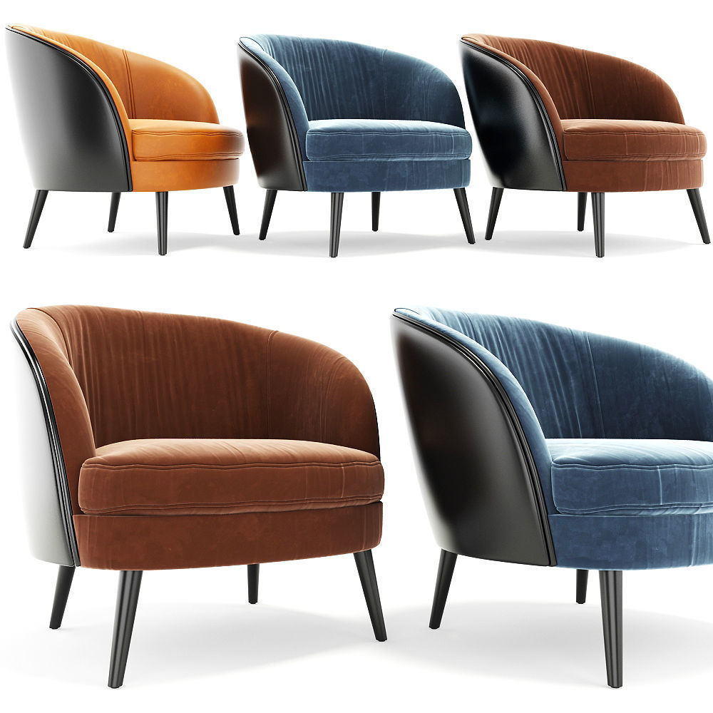 Gertie Accent Armchair Low-poly 3D model