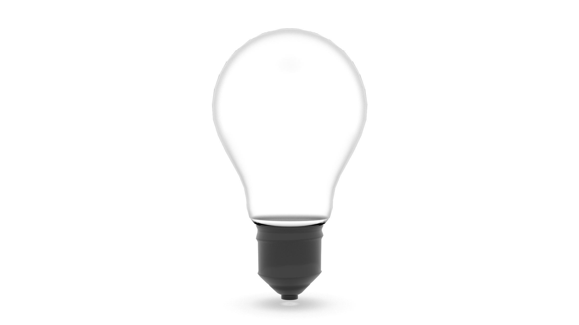 Simple Light Bulb Low-poly 3D model