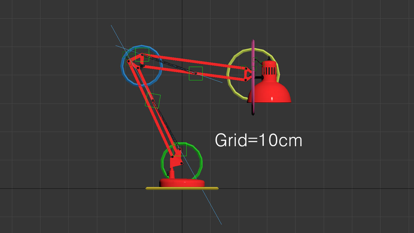 Swing Arm Lamp 3D model rigged CGTrader