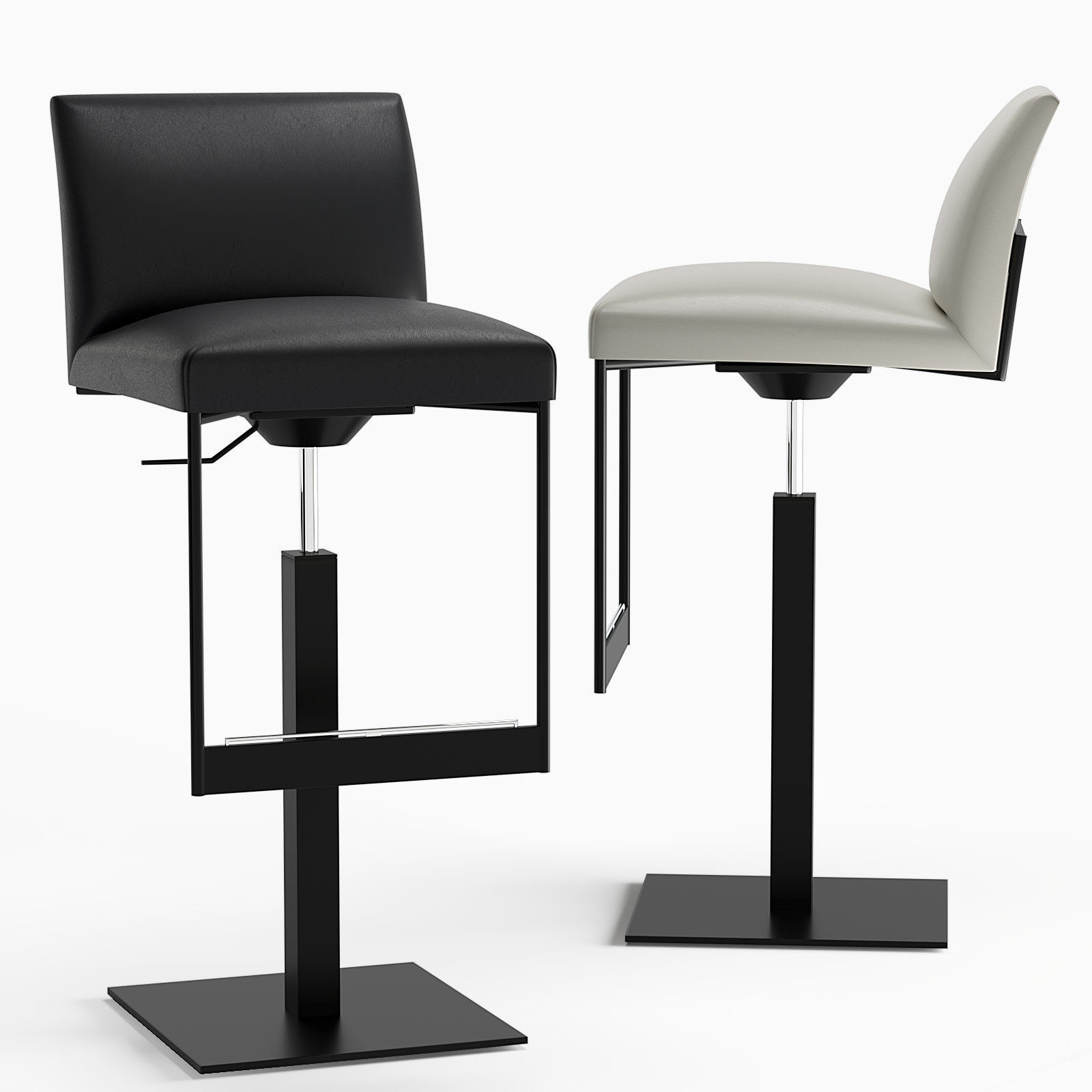 Calligaris Gala Upholstered metal stool 3D model CGTrader