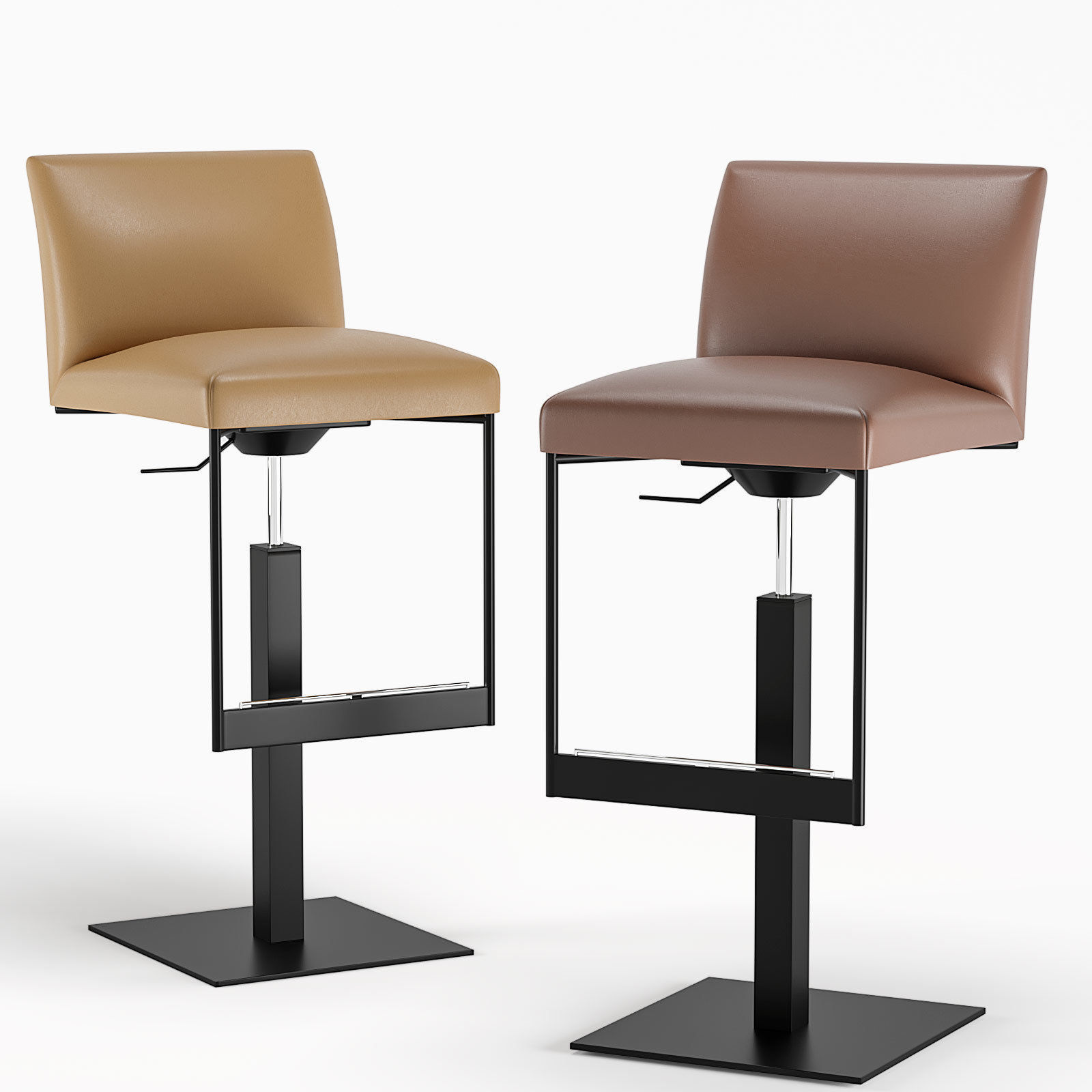 Calligaris Gala Upholstered metal stool 3D model CGTrader