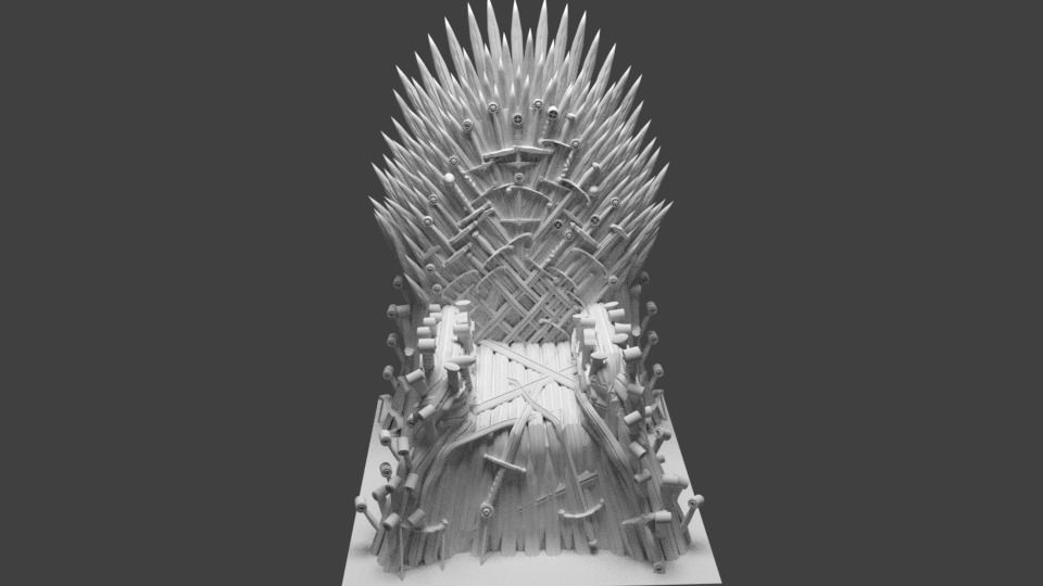 Iron throne 3D printable model | CGTrader