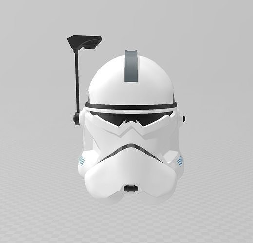 Clone Commander Wolffe Helmet 3D model 