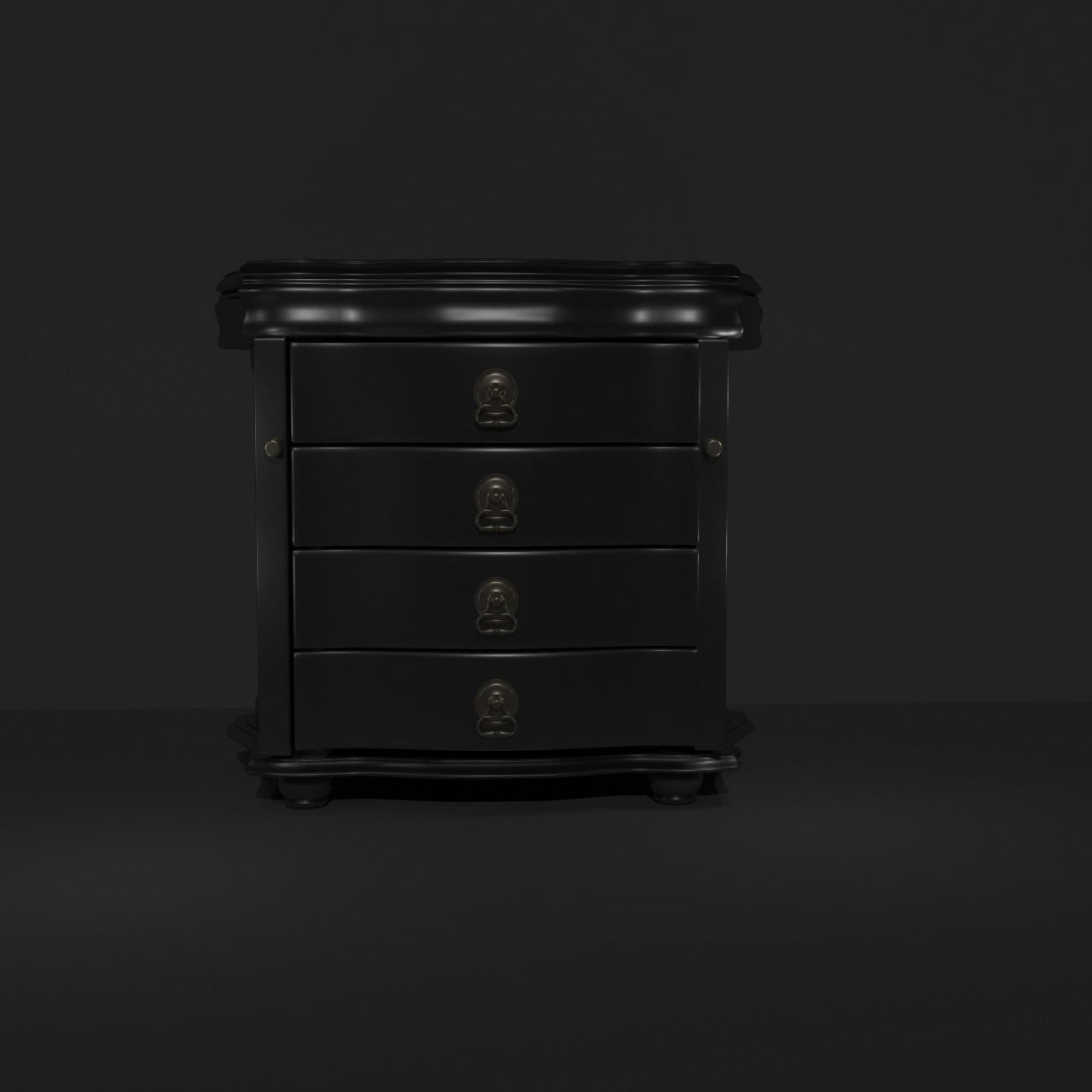 Classic Vintage Table 3D model rigged CGTrader