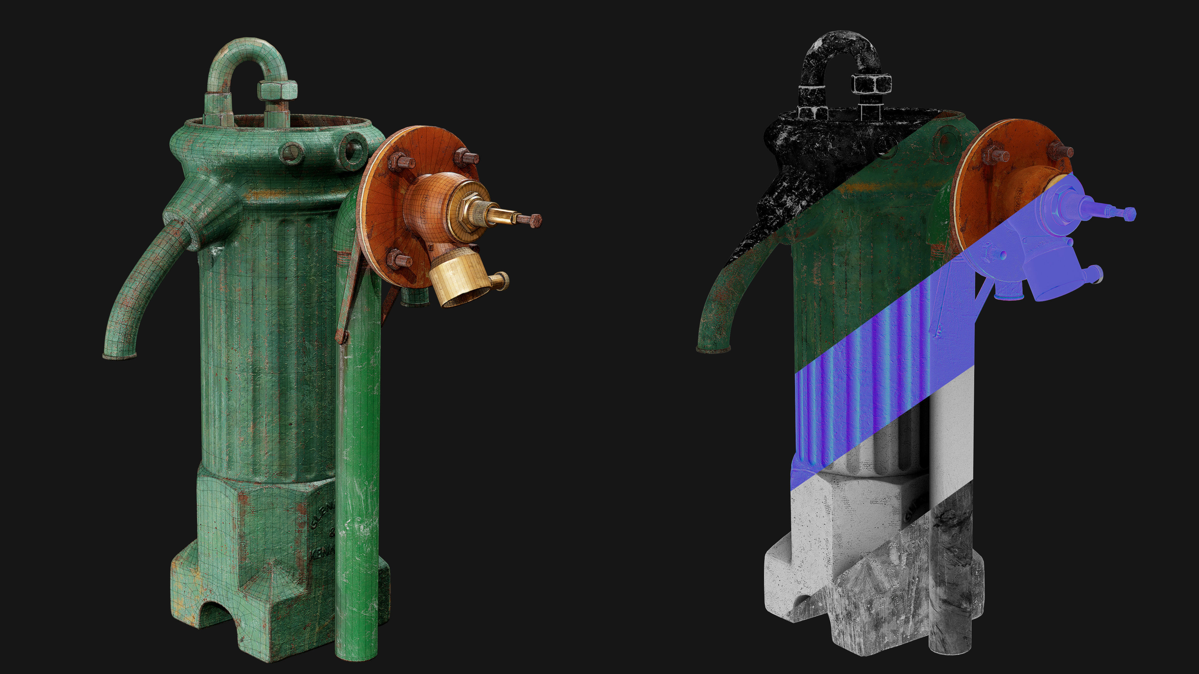 Glenfield and Kennedy 1902 Water Pump 3D model | CGTrader
