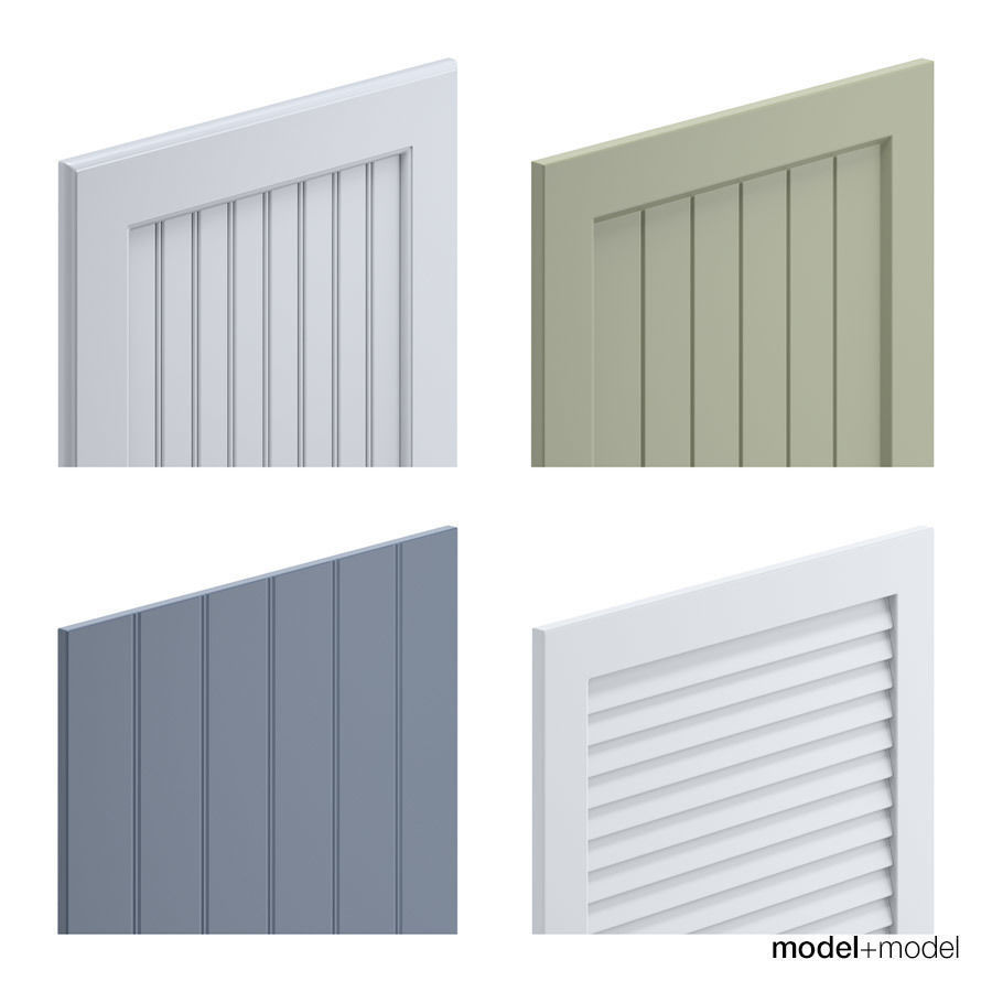 Country cabinets 3D model