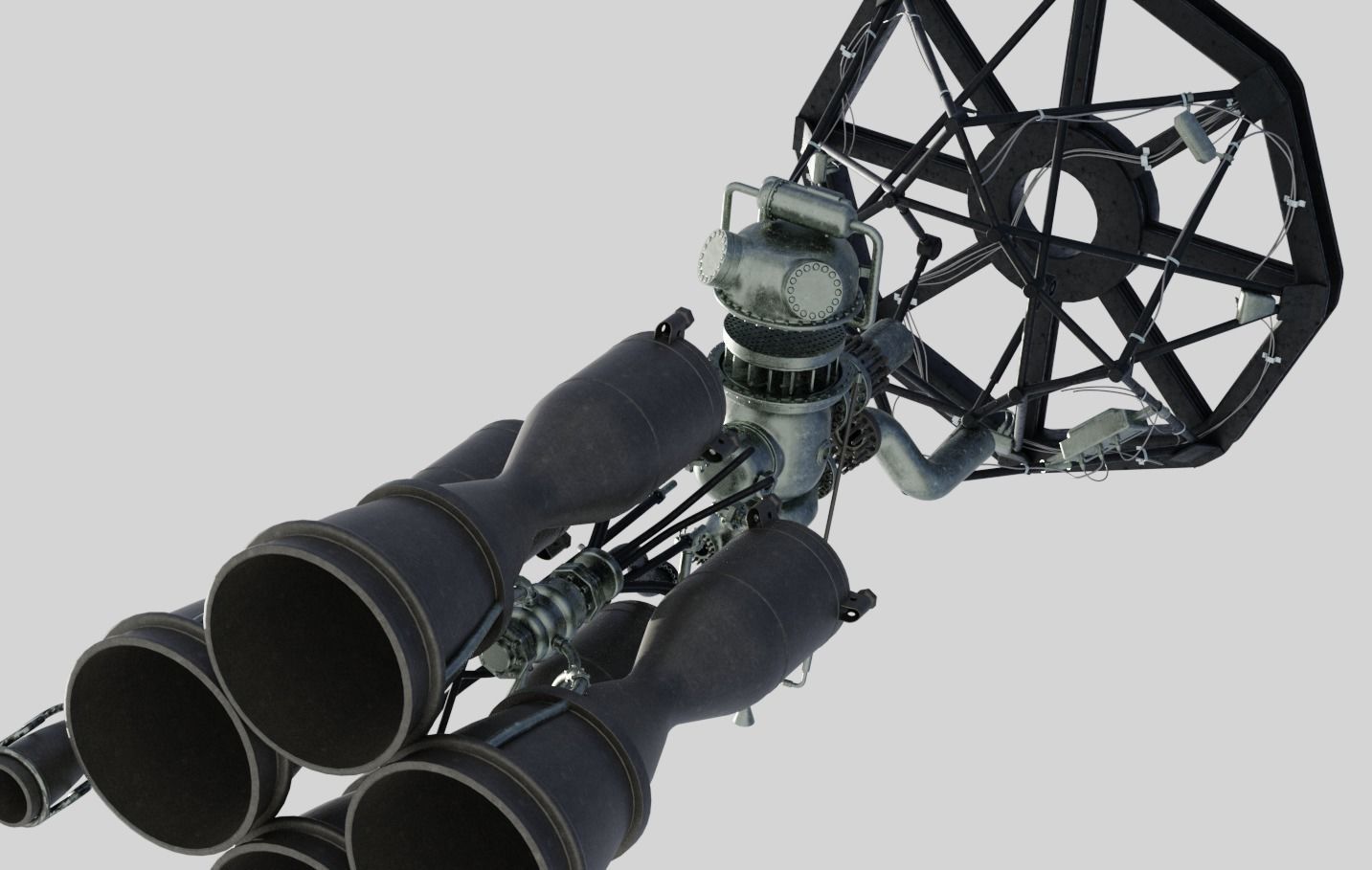RD-108 Rocket engine 3D model | CGTrader