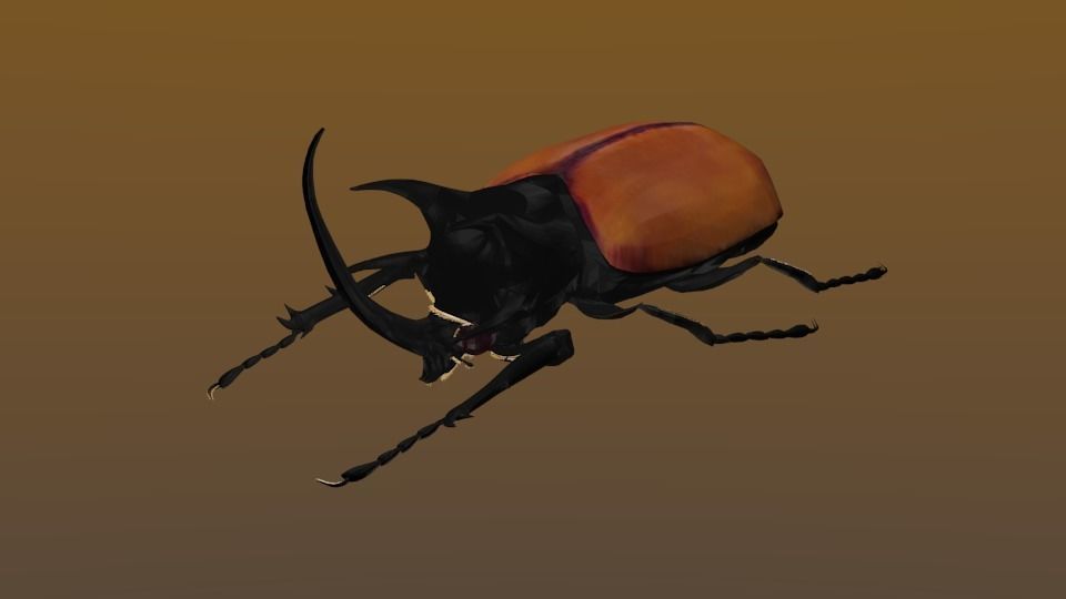 Beetle in some formats 3D model