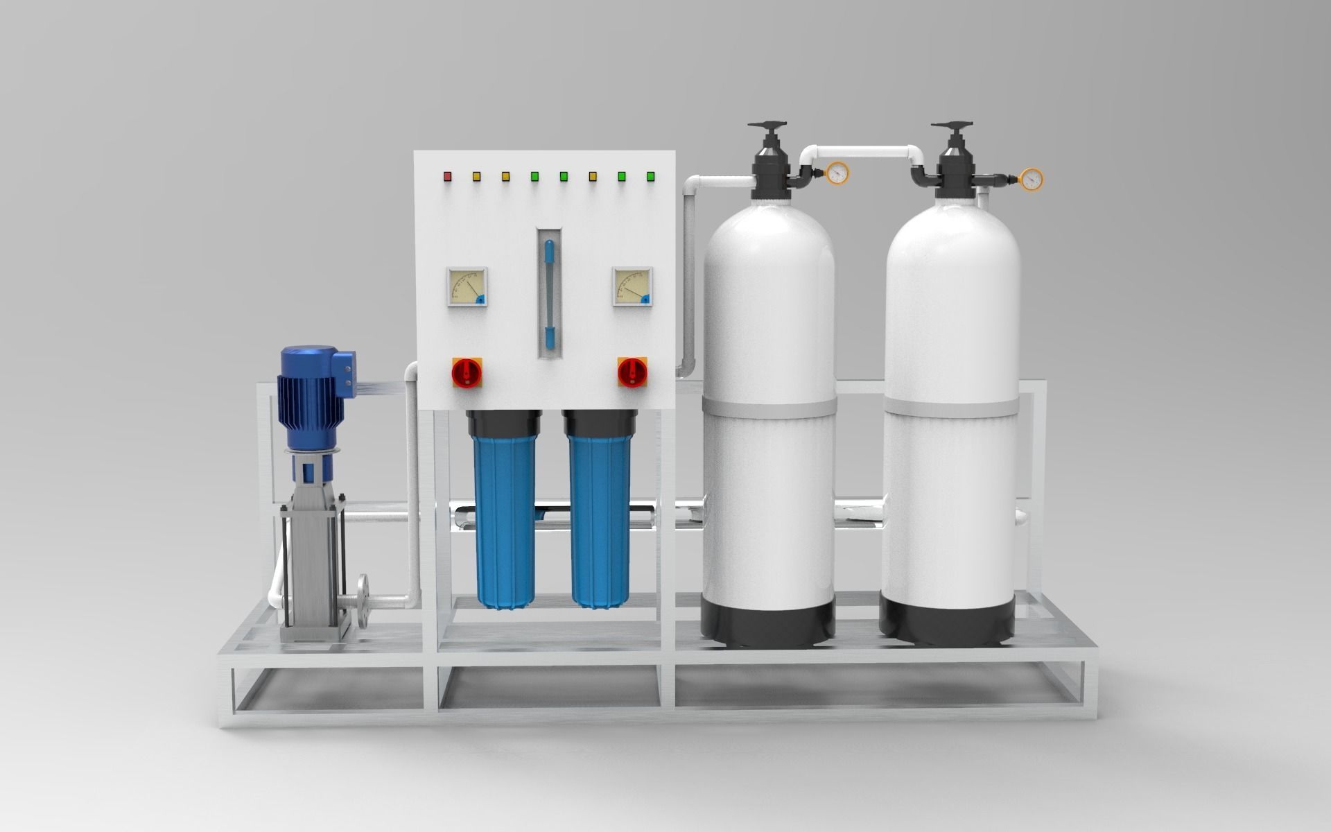 Reverse Osmosis Plant 3D model CGTrader