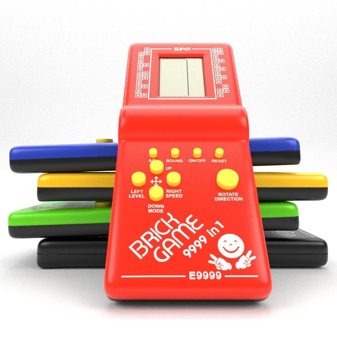 Brick Game - 9999 in 1 3D model | CGTrader