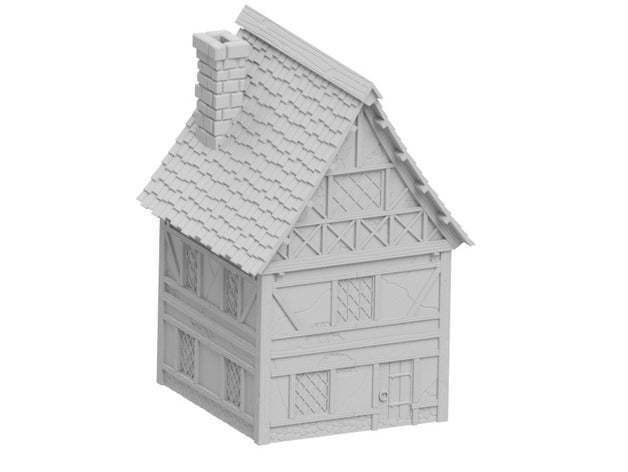 Medieval House large free 3D model 3D printable | CGTrader