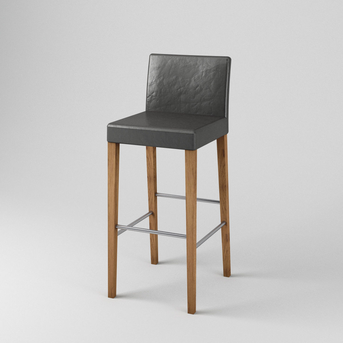 Simple Bar Stool Free low-poly 3D model