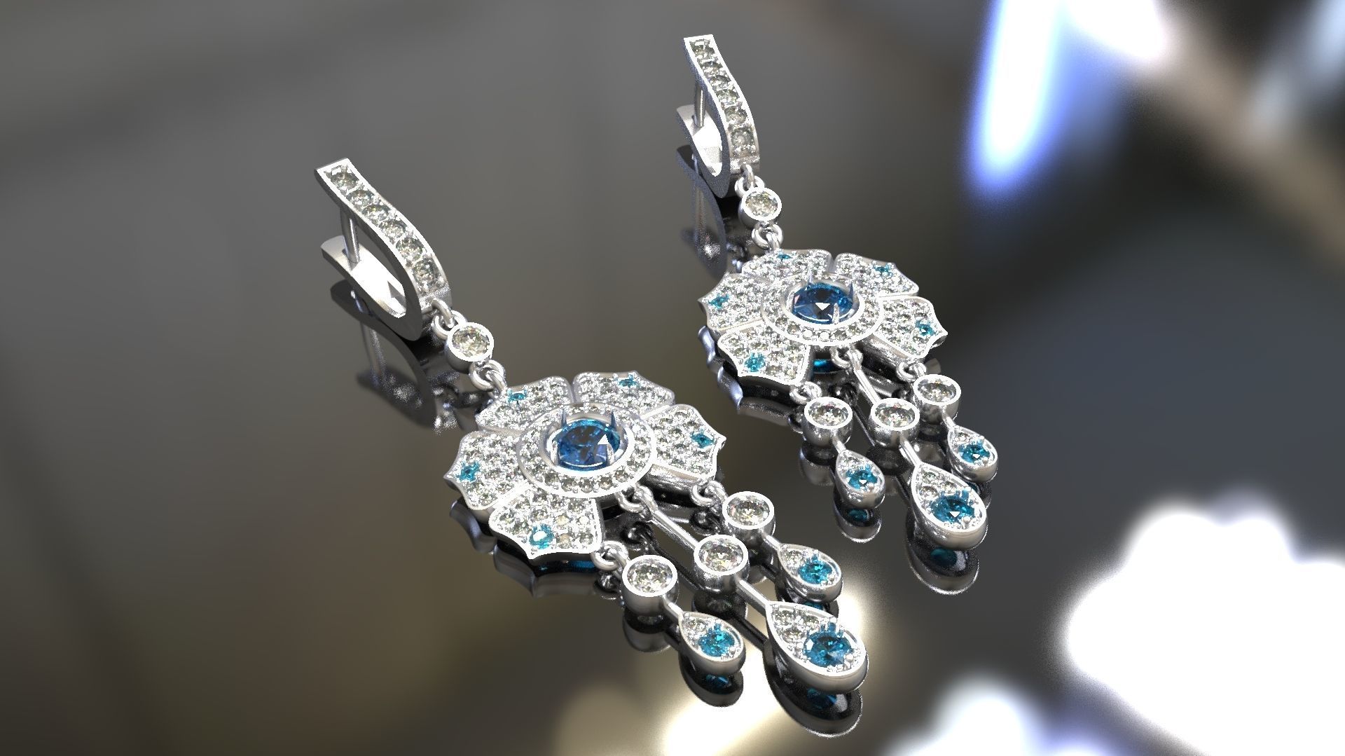 Flower earrings