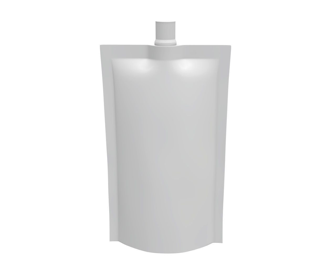 Blank Pouch Bag With Top Spout Lid Mock Up 05