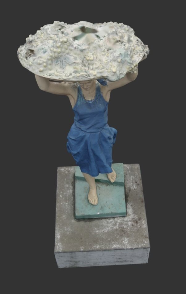 Prosperity Girl Sculpture 3D model | CGTrader