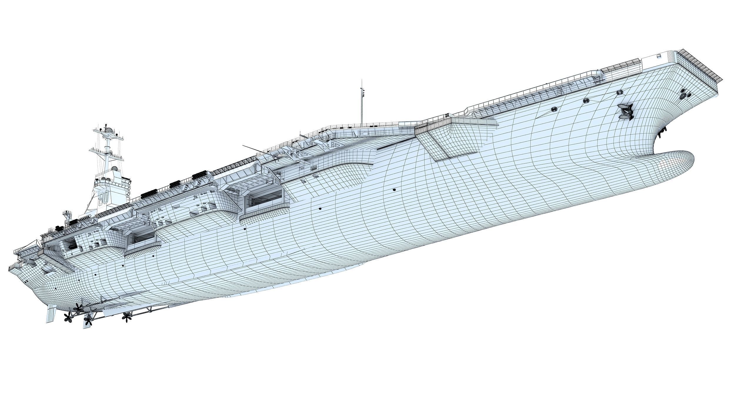 USS Enterprise CVN-80 Aircraft Carrier 3D model | CGTrader