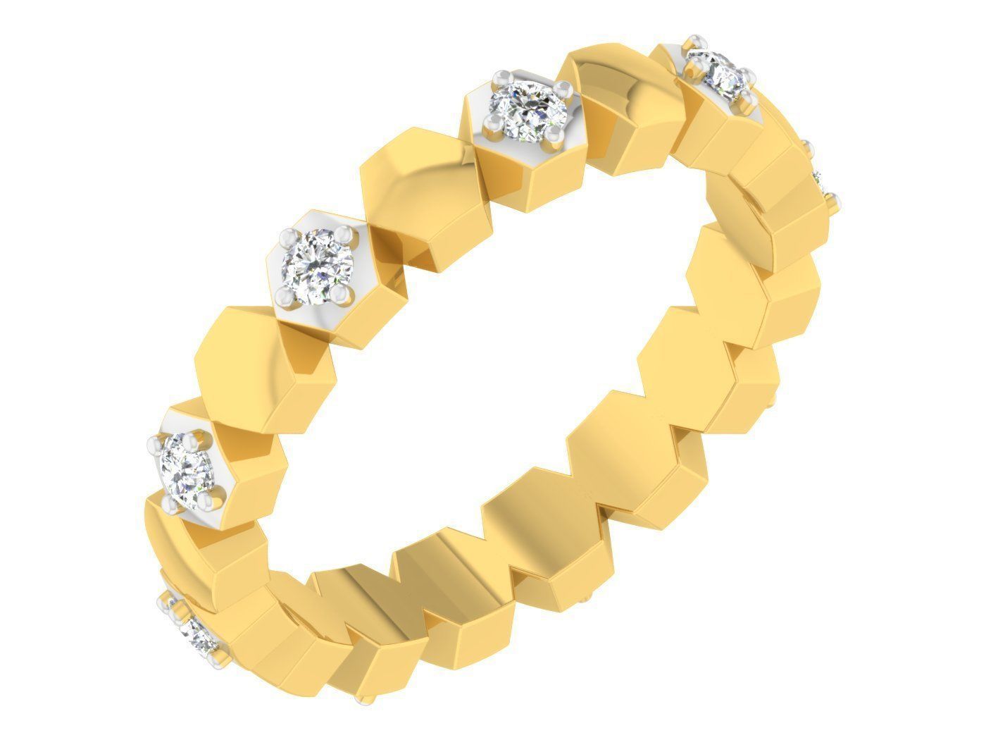 ladies diamond ring 3D print model