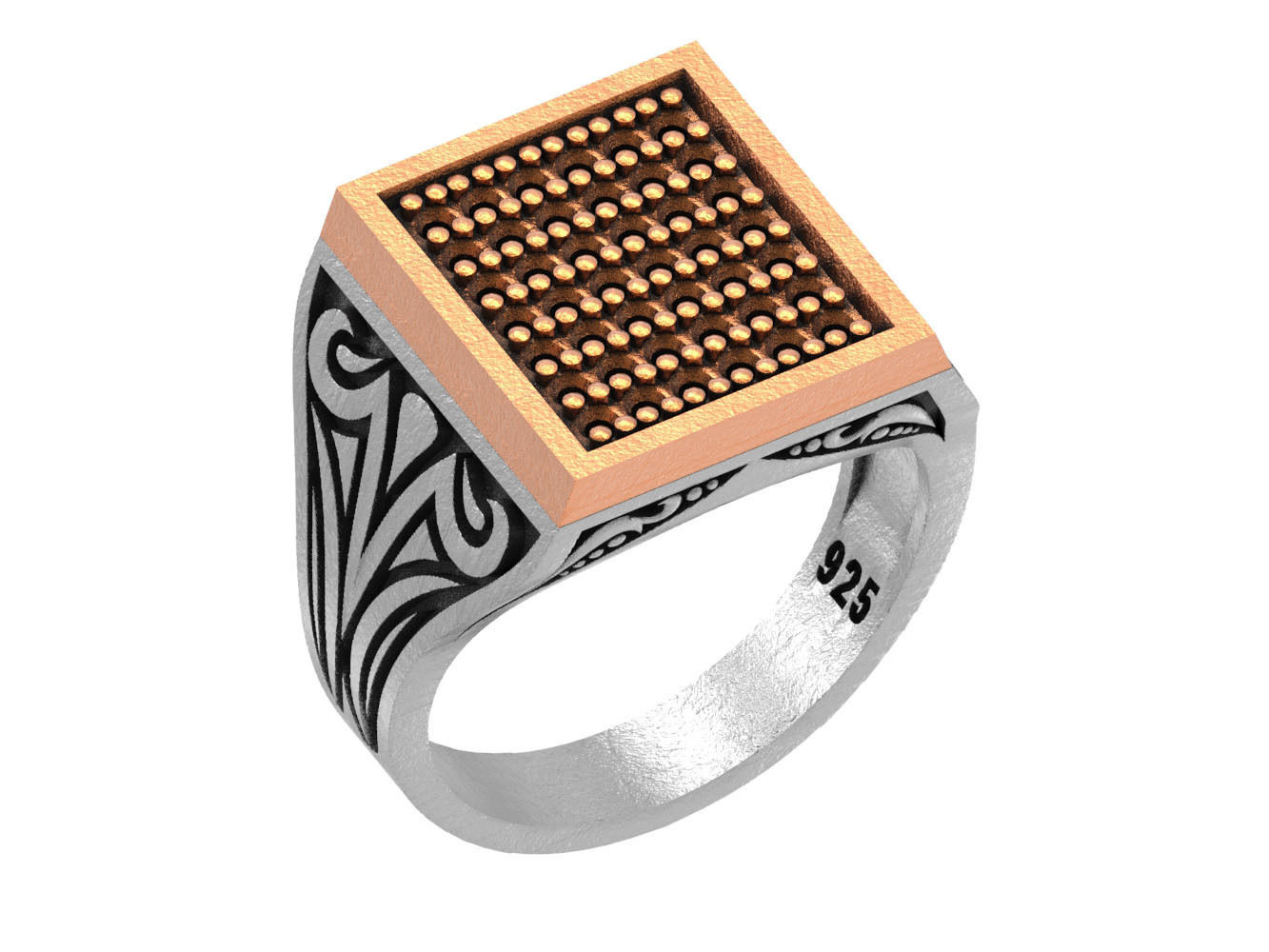 MAN RING 098 3D print model