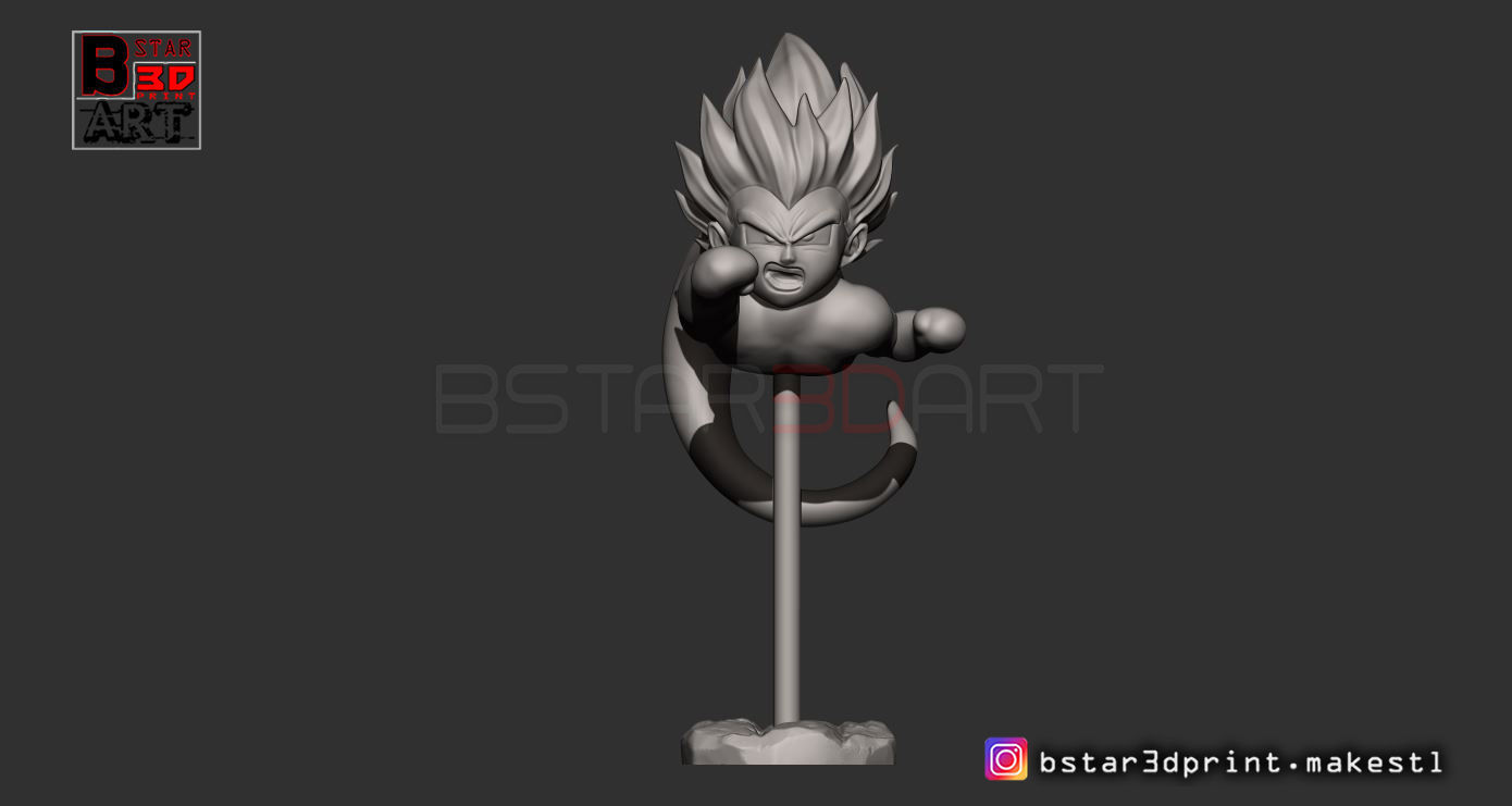 GotenKS Ghost version 01 from Dragon Ball Z 3D model 3D printable ...