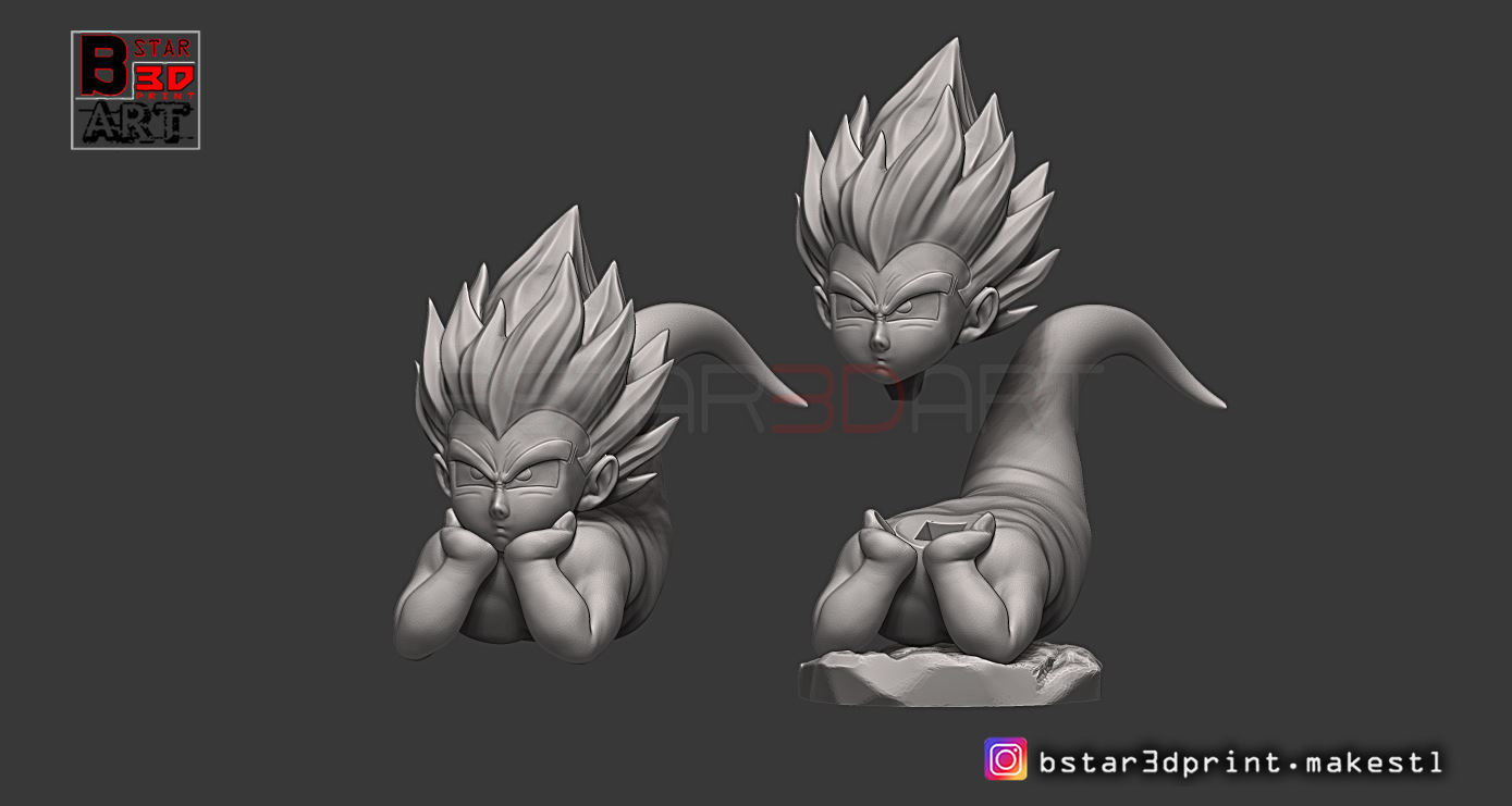 GotenKS Ghost version 03 from Dragon Ball Z 3D model 3D printable ...