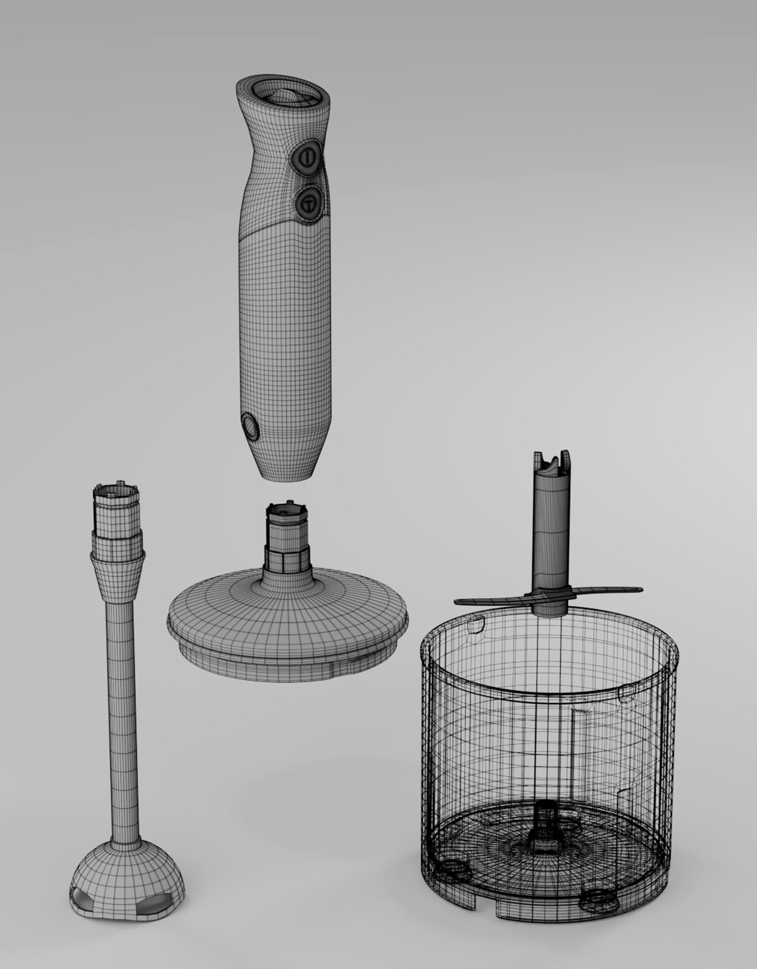 Kitchen blender 3D model CGTrader